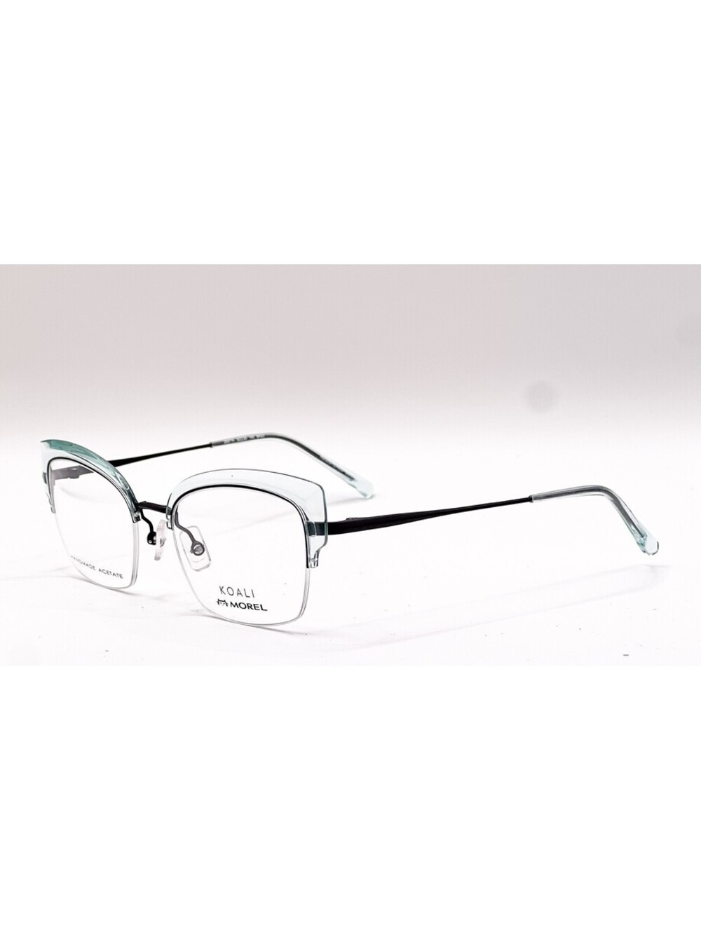 Morel 20071K BN23 Blue Black Cat Eye Authentic Eyeglass Frames 52-20-140